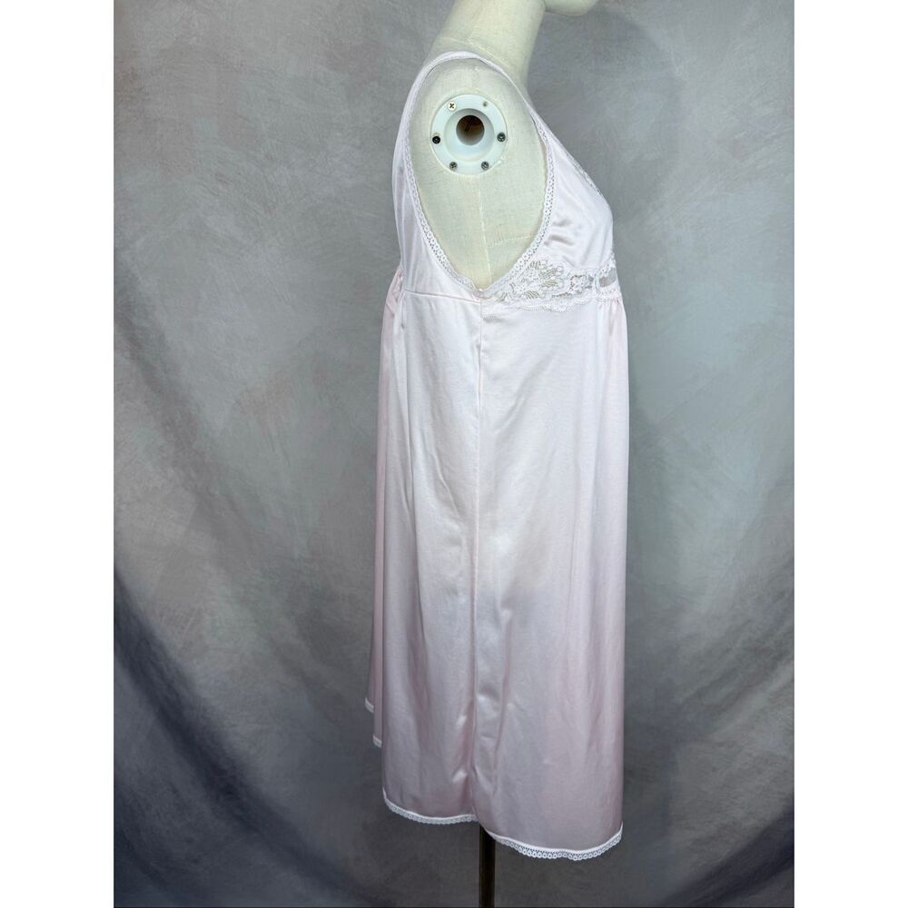 Vintage Barad & Co. Pink Baby Doll Lingerie Nightie Dress Large 100% Nylon - Picture 5 of 8